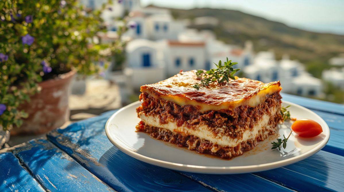 Món ăn Moussaka Lasagna kiểu Hy Lạp ẩm thực hy lạp